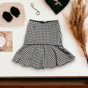 Jill Michelle Women’s VTG Wool Blend Atomic Geometric Star Design Skirt SZ 4